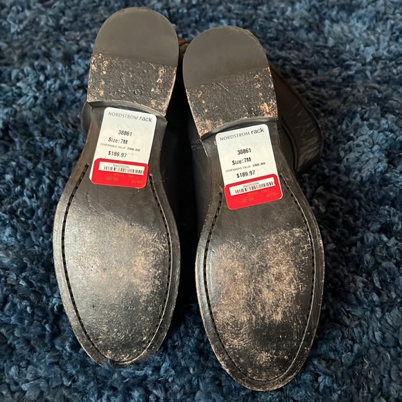 Frye black leather ankle boots - Picture 4 of 4